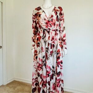 Alexa B Nites Floral Dress size 14 w